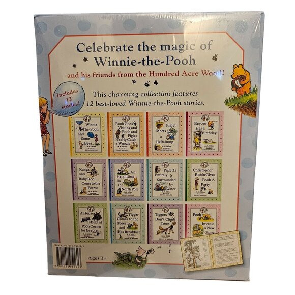 Winnie-The-Pooh Library Box Set By A.A. Milne 12 Books Ages 3+ Christopher Robin - Picture 2 of 5